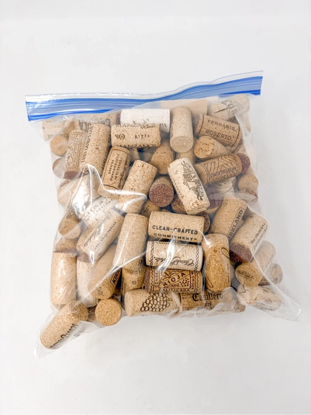 Natural Wine Corks - Reusable Craft Corks (Brown), Bag #1